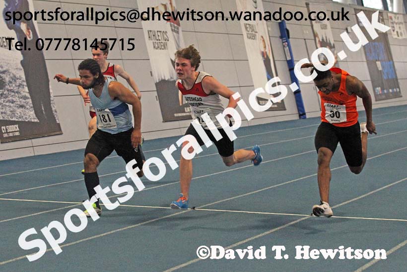 60 metres, North Eastern Indoor Champs. Photo: David T. Hewitson/Sports for All Pics